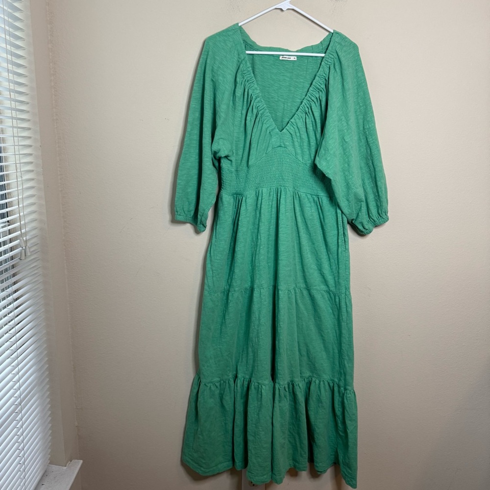 Marine Layer Florence Vintage Slub MIDI Dress - Picture 2 of 14
